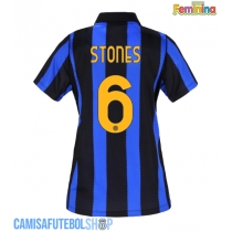 Camisa de time de futebol Inter Milan John Stones #6 Replicas 1º Equipamento Feminina 2026-27 Manga Curta